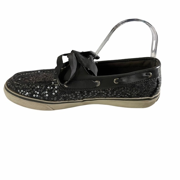 Sperry gray wool with sequins size 8 1/2 ribbon - Picture 2 of 16